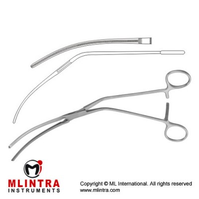 DeBakey Atrauma Aortic Aneurysm Clamp Stainless Steel, 28 cm - 11"